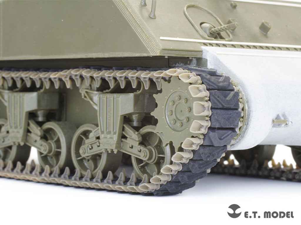 E.T. Model 1/35 WWII US ARMY M4 Sherman T48 w/duck bill（Type 2） Workable Track(3D Printed)