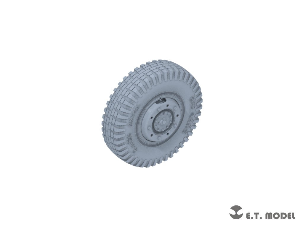 E.T. Model 1/35 WWII German Sd.Kfz.234 Small Diameter Weighted Wheels Type.1