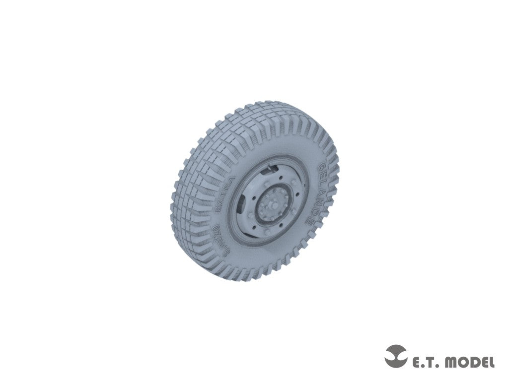 E.T. Model 1/35 WWII German Sd.Kfz.234 Small Diameter Weighted Wheels Type.2