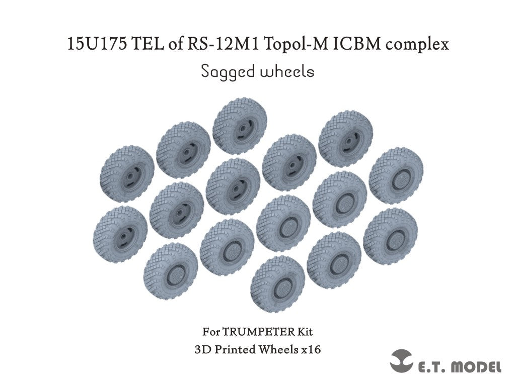 E.T. Model 1/35 15U175 TEL of RS-12M1 Topol-M ICBM complex Sagged wheels