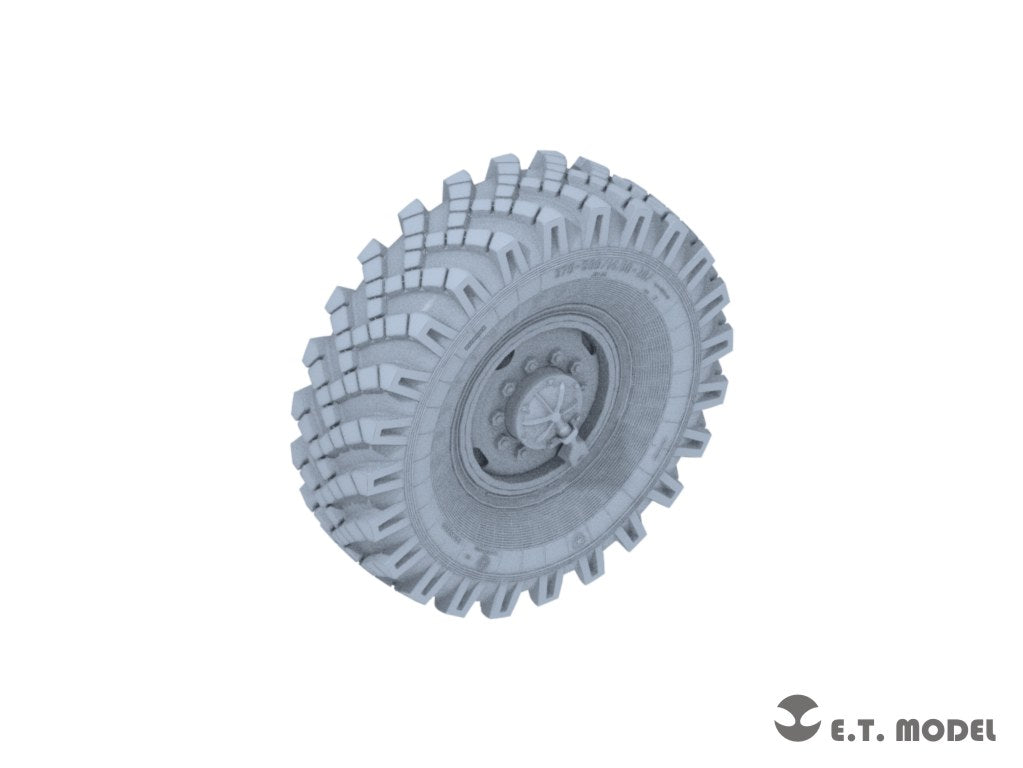 E.T. Model 1/35 Russian URAL-4320 Truck Weighted Road Wheels(3D Printed)