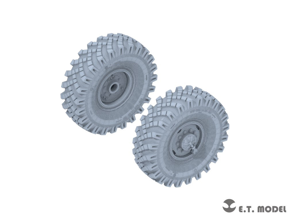 E.T. Model 1/35 Russian URAL-4320 Truck Weighted Road Wheels(3D Printed)