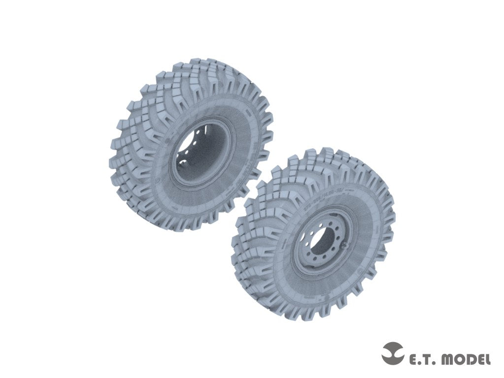 E.T. Model 1/35 Russian URAL-4320 Truck Weighted Road Wheels(3D Printed)