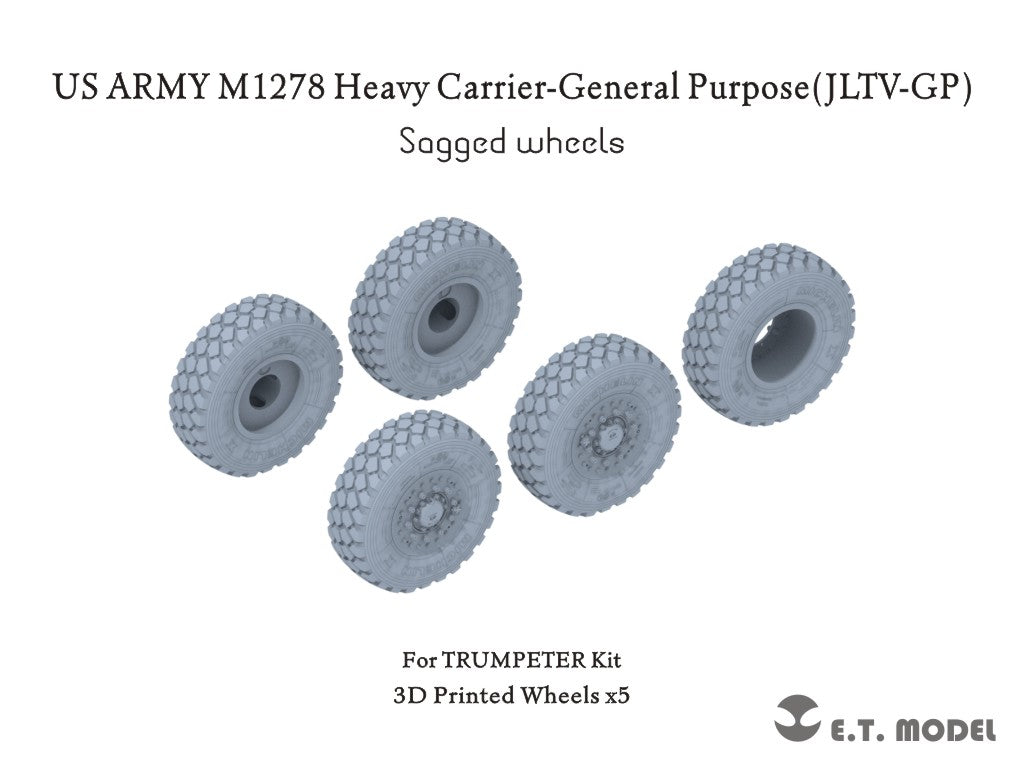 E.T. Model 1/35 US ARMY M1278 Heavy Carrier-General Purpose(JLTV-GP) Sagged wheels