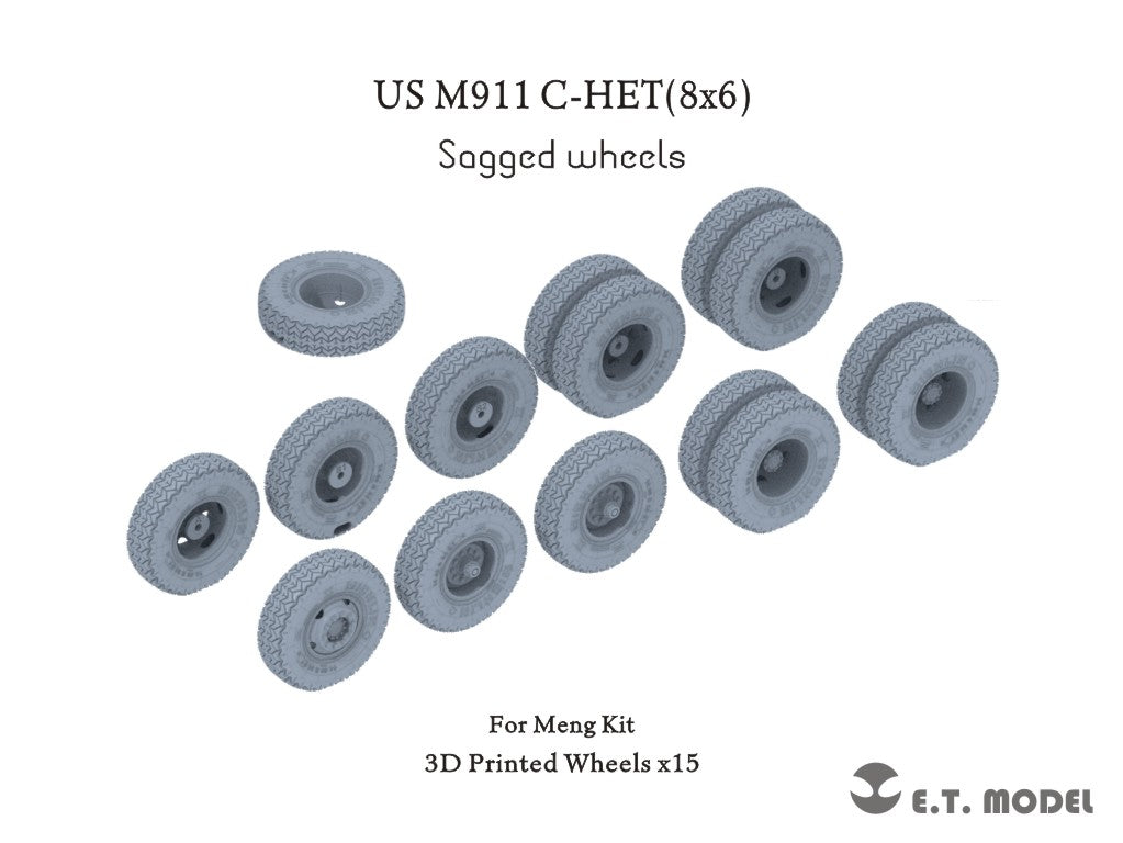 E.T. Model 1/35 US M911 C-HET(8x6) Sagged wheels