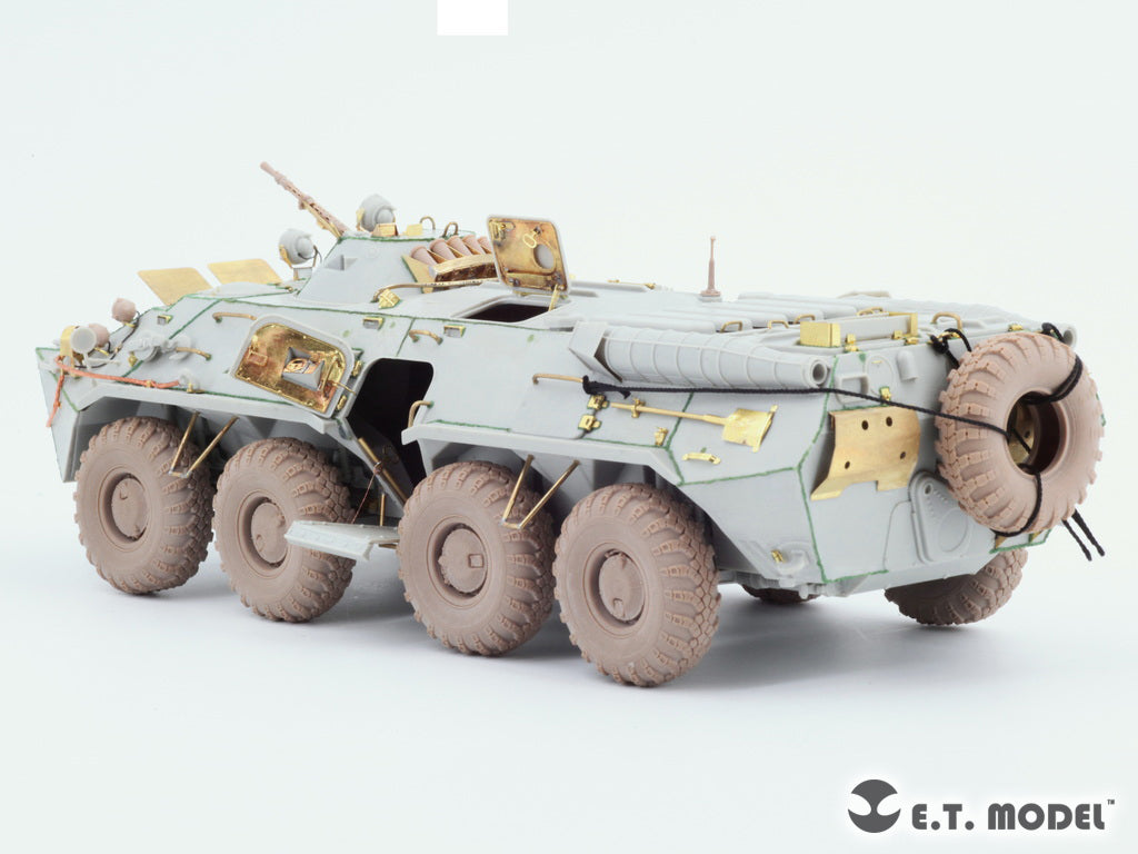 E.T. Model 1/35 Russian BTR-80/80A APC Sagged wheels(Wide)