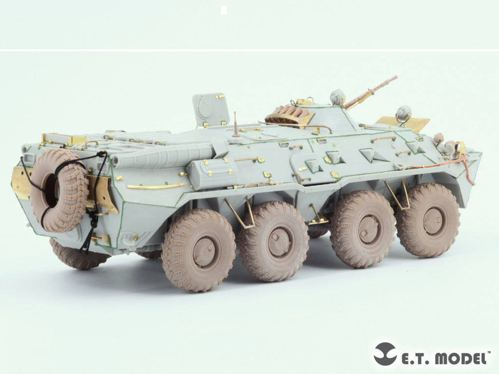 E.T. Model 1/35 Russian BTR-80/80A APC Sagged wheels(Wide)