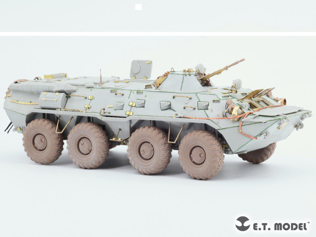 E.T. Model 1/35 Russian BTR-80/80A APC Sagged wheels(Wide)