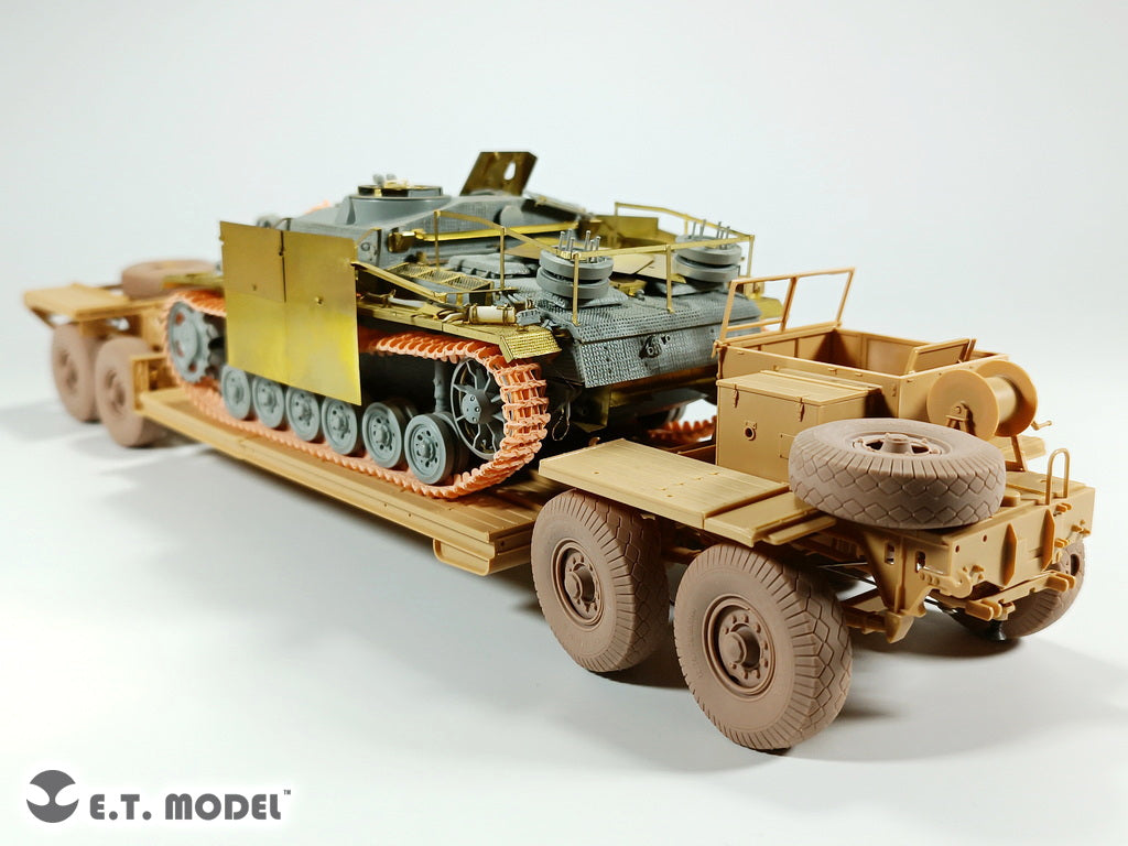 E.T. Model 1/35 WWII German Tank Transporter Sd.Ah.116 Sagged wheels (3D Printed)