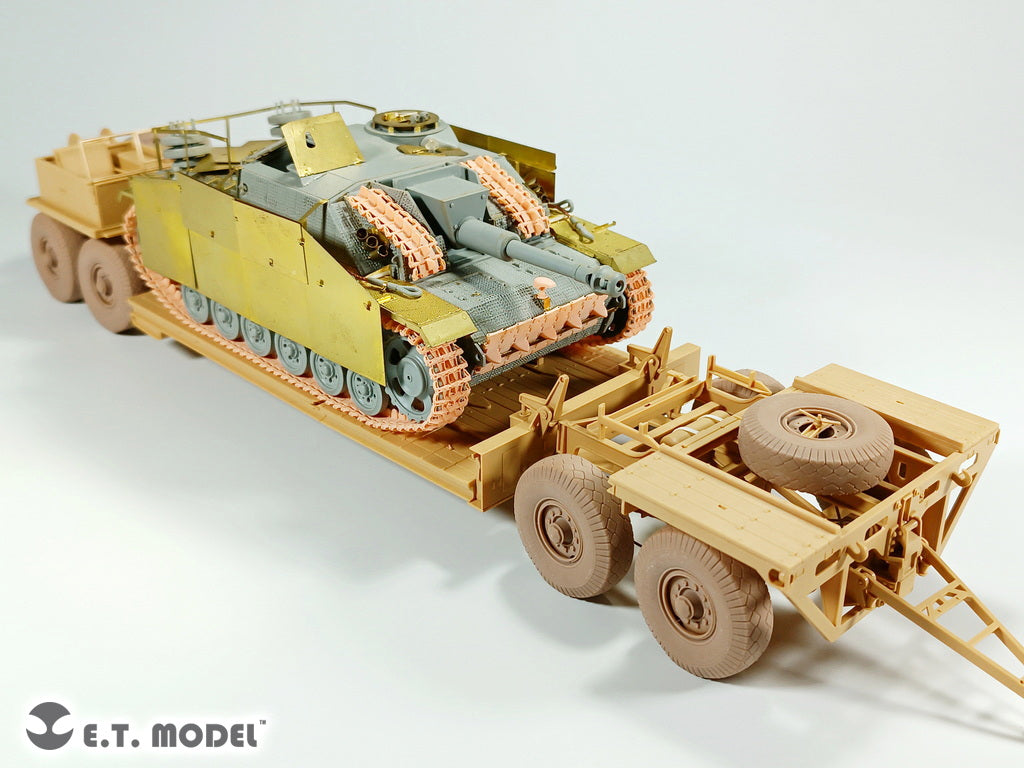 E.T. Model 1/35 WWII German Tank Transporter Sd.Ah.116 Sagged wheels (3D Printed)