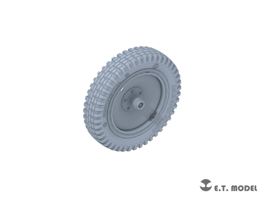 E.T. Model 1/35 WWII German Sd.kfz.250/Sd.kfz.10 Sagged Front Wheels