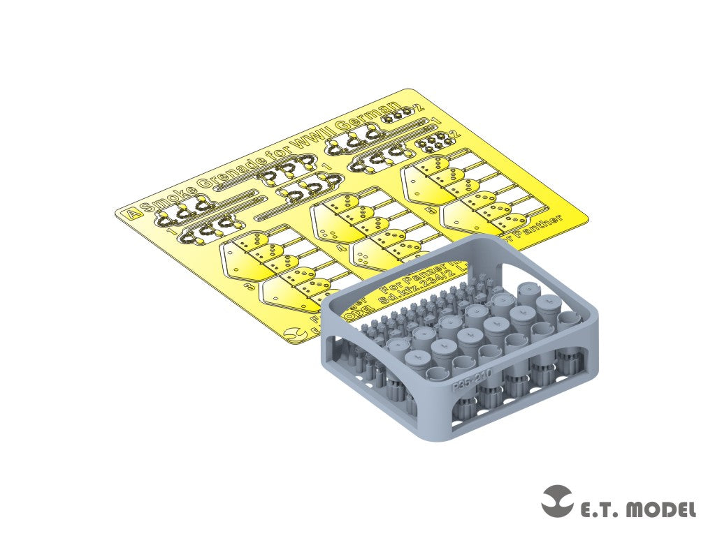 E.T. Model 1/35 Smoke launcher for WWII German Tank(Late version)