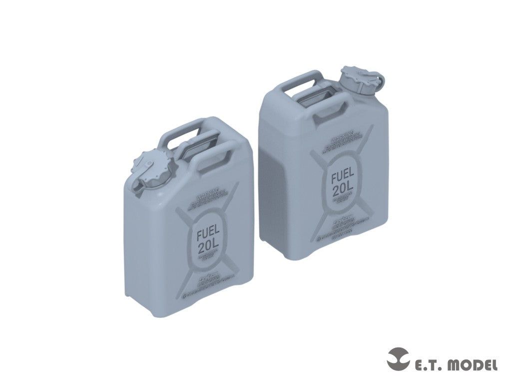 E.T. Model 1/35 US ARMY 20L FUEL CANS SET (3D Printed) 10 Pieces