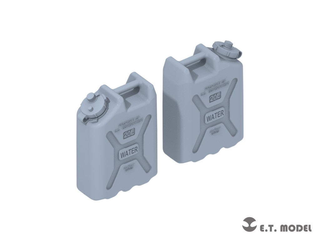 E.T. Model 1/35 US ARMY 20L WATER CANS SET (3D Printed) 10 Pieces