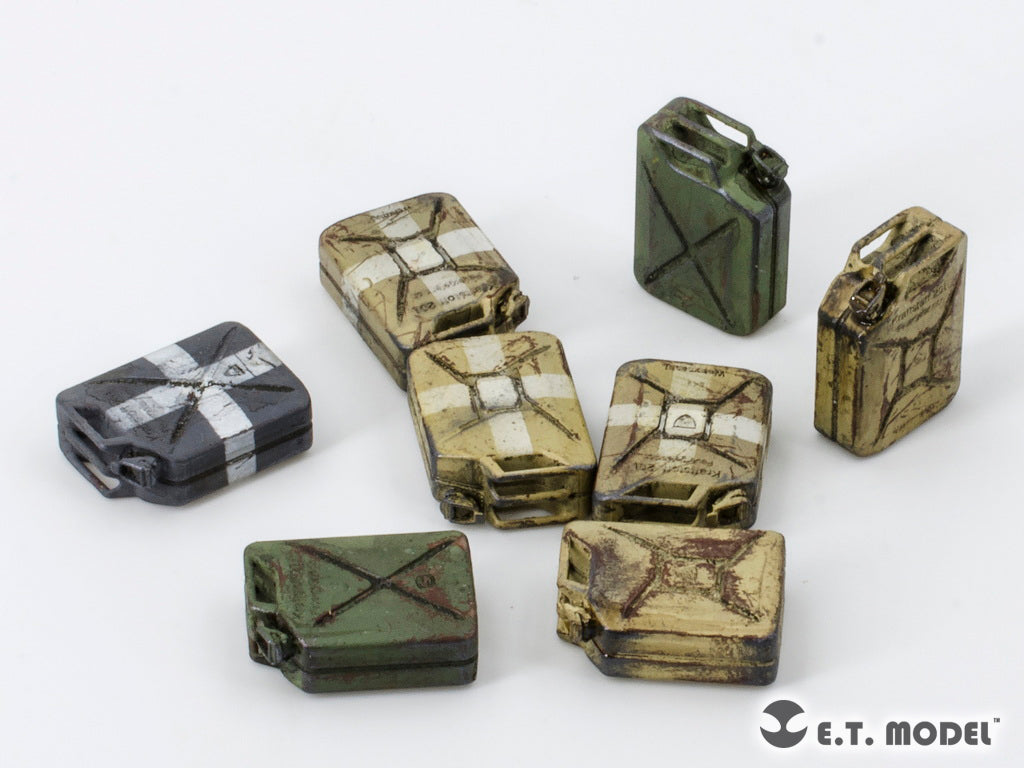 E.T. Model 1/35 WWII German 20L JERRY CANS SET (3D Printed) 10 Pieces