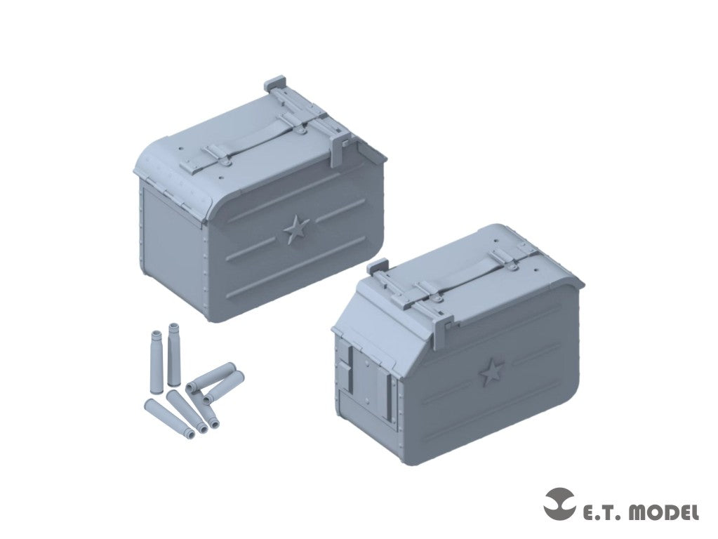 E.T. Model 1/35 Soviet 12.7mm Heavy Machine Gun Ammo Cans Set (3D Printed)