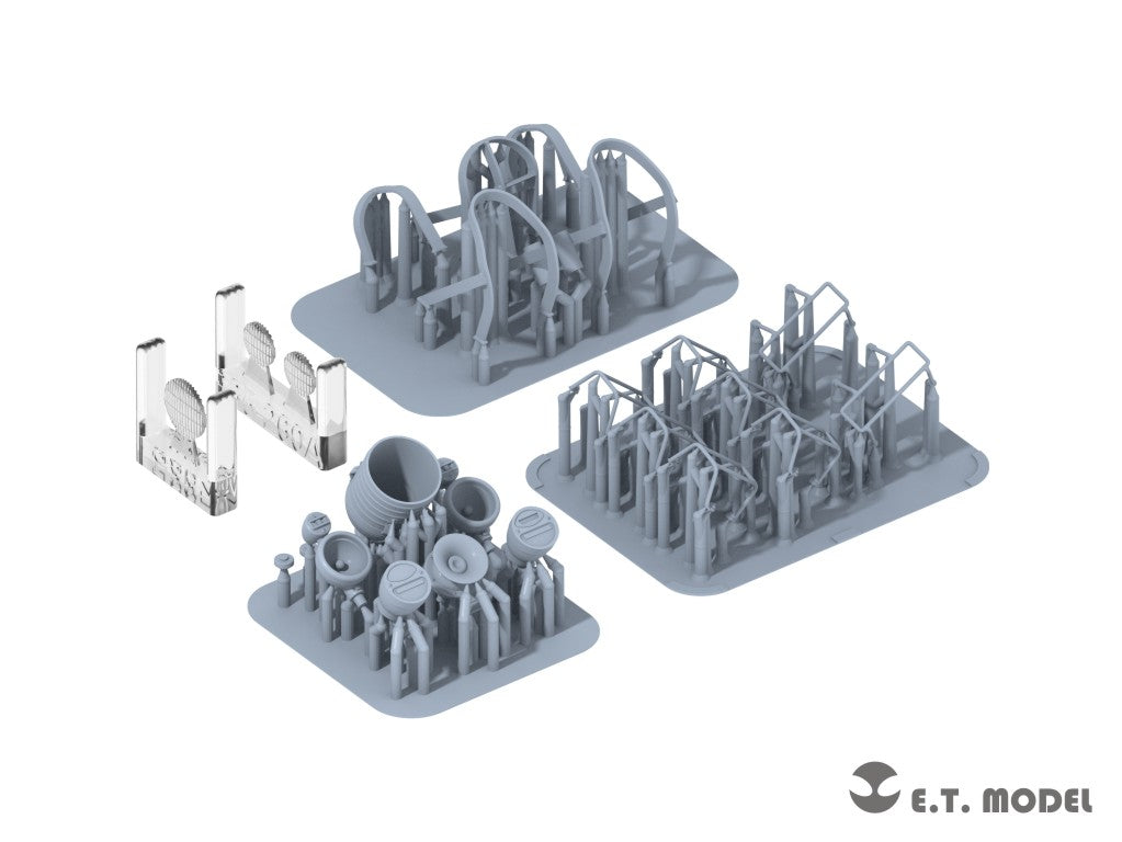 E.T. Model 1:35 Lights Set with Guards for U.S.Army M4 Sherman (3D Printed)