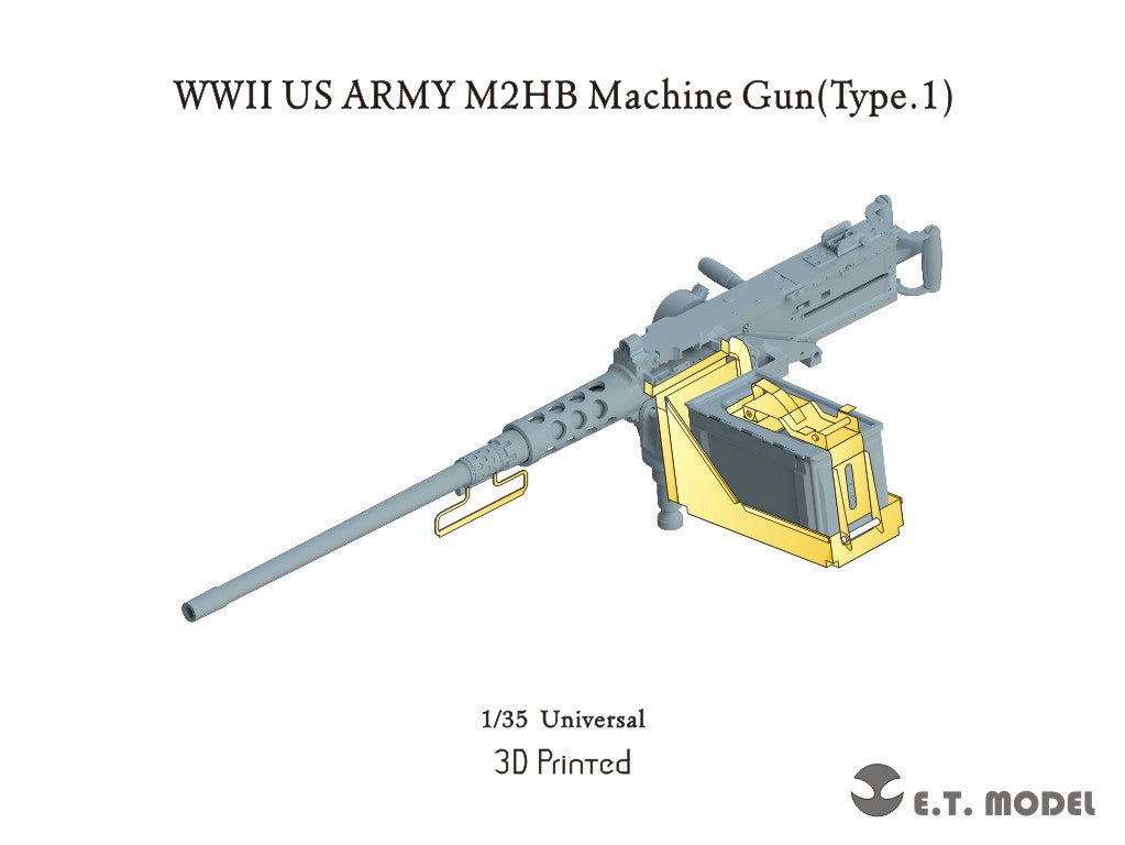 E.T. Model 1/35 WWII US ARMY M2HB Machine Gun (Type.1）