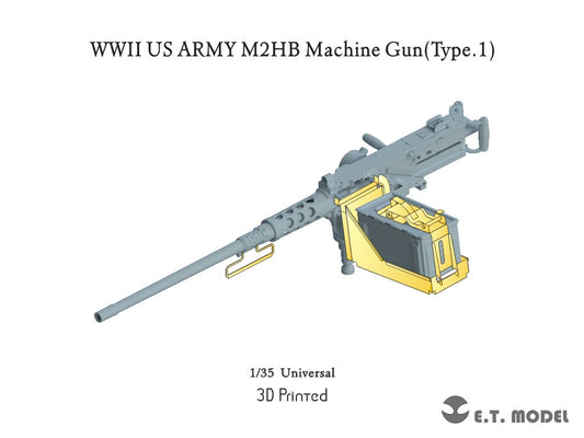 E.T. Model 1/35 WWII US ARMY M2HB Machine Gun (Type.1）