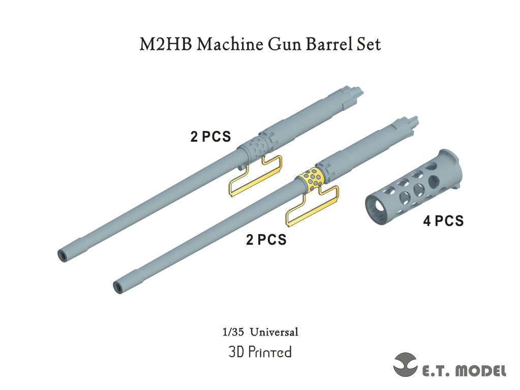 E.T. Model 1/35 M2HB Machine Gun Barrel Set