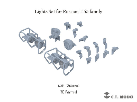 E.T. Model 1/35 Lights Set for Russian T-55 Family