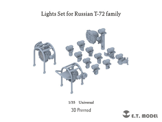 E.T. Model 1/35 Lights Set for Russian T-72 Family