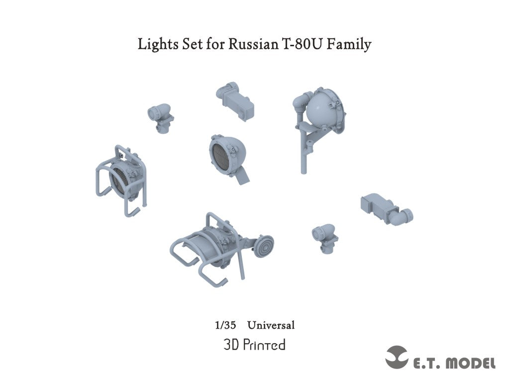 E.T. Model  1:35 Lights Set for Russian T-80U Family (3D Printed)