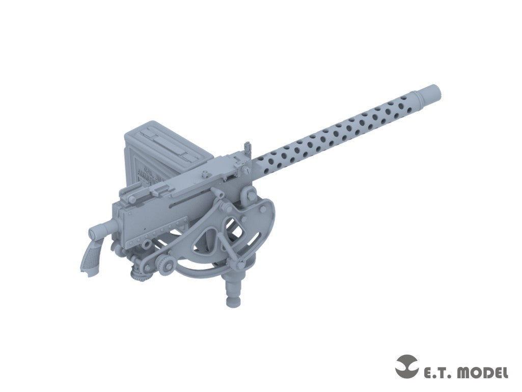 E.T. Model  1:35 WWII U.S.Army M1919 Machine Gun & Ammo Box(Type.2）(3D Printed)