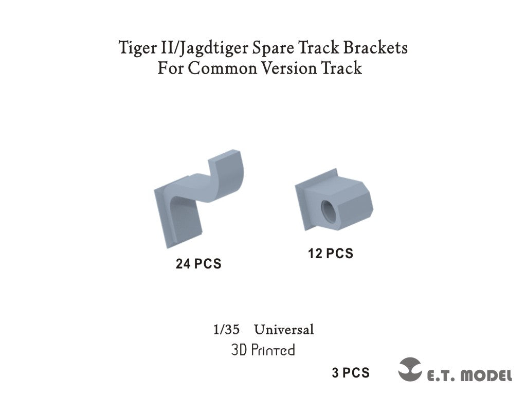 E.T. Model 1/35 Tiger II/Jagdtiger Spare Track Brackets（For Common Version Track）