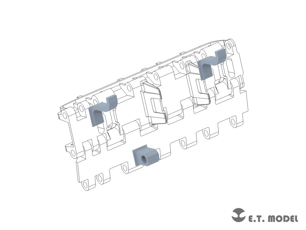 E.T. Model 1/35 Tiger II/Jagdtiger Spare Track Brackets（For Common Version Track）