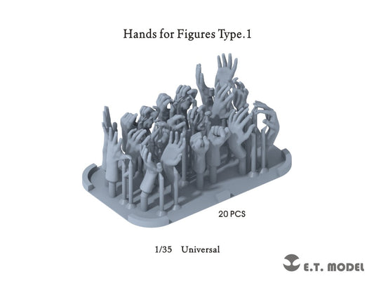 E.T. Model 1:35 Hands for Figures Type.1