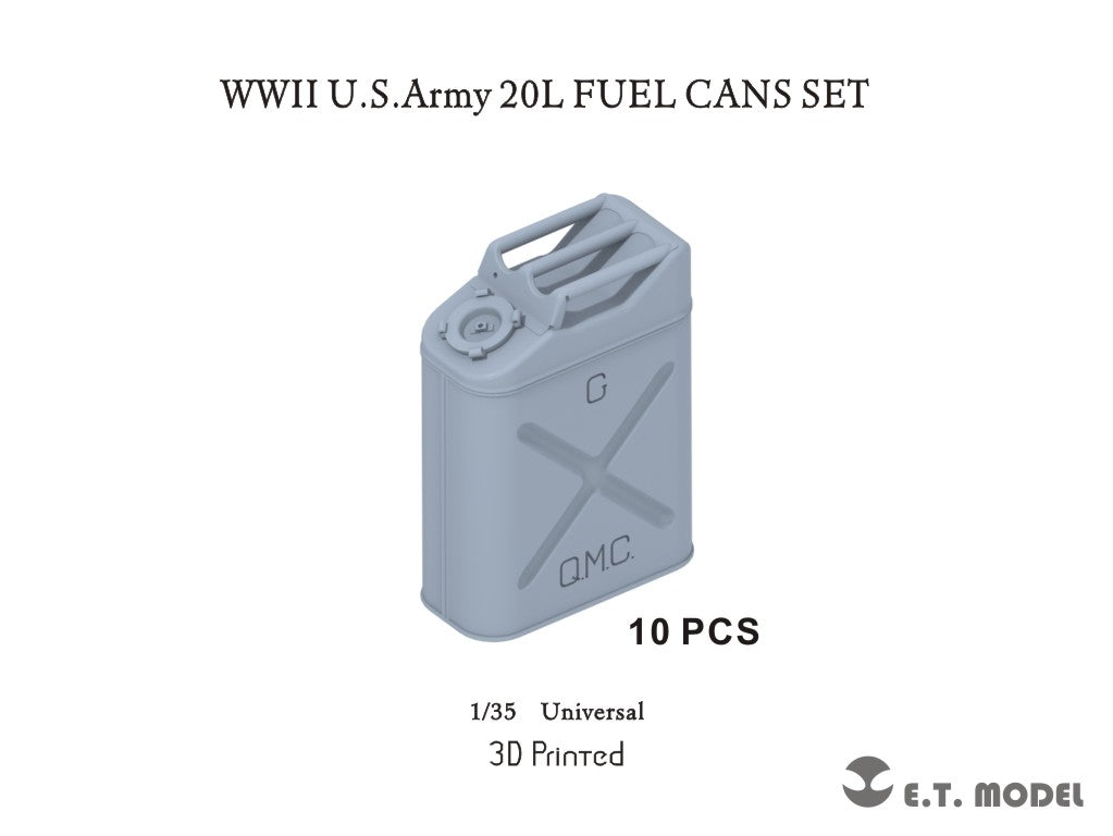 E.T. Model 1:35 WWII U.S.Army 20L FUEL CANS SET (3D Printed)