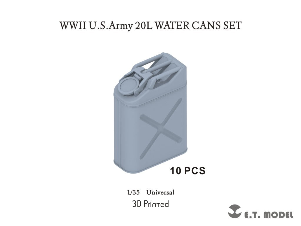 E.T. Model 1:35 WWII U.S.Army 20L WATER CANS SET (3D Printed)