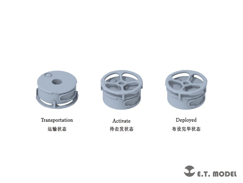 E.T. Model 1:35 WWII U.S.Army M1A1 Anti-tank Mine (3D Printed)