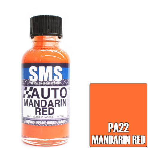 SMS Auto Colour MANDARIN RED 30ml