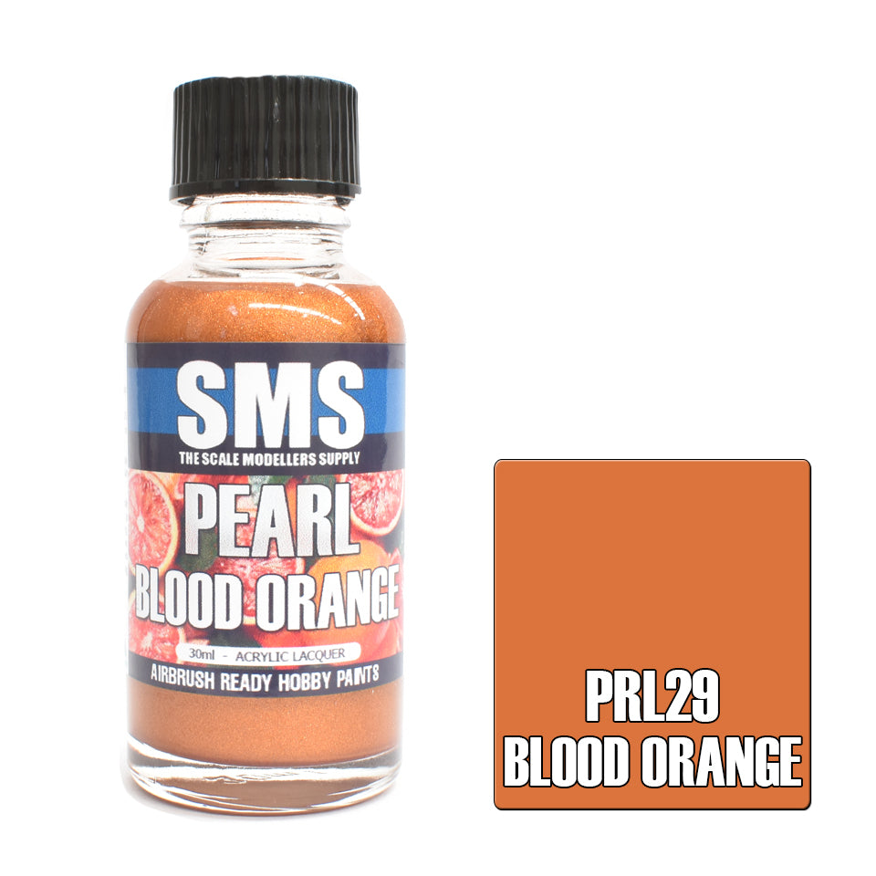 SMS Pearl Acrylic Lacquer BLOOD ORANGE 30ml