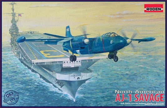 Roden 1/72 North American AJ-1 Savage Plastic Model Kit