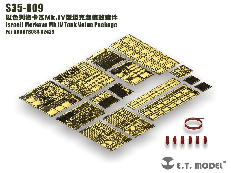 E.T. Model 1:35 Israeli Merkava Mk.IV Tank Value Package Detail Set