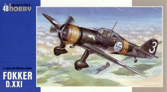 Special Hobby 1/48 Fokker D.XXI 3. sarja "with Mercury engine" Plastic Model Kit