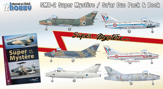 Special Hobby 1/72 SMB-2 Super Mystere Duo Pack & Book Plastic Model Kit