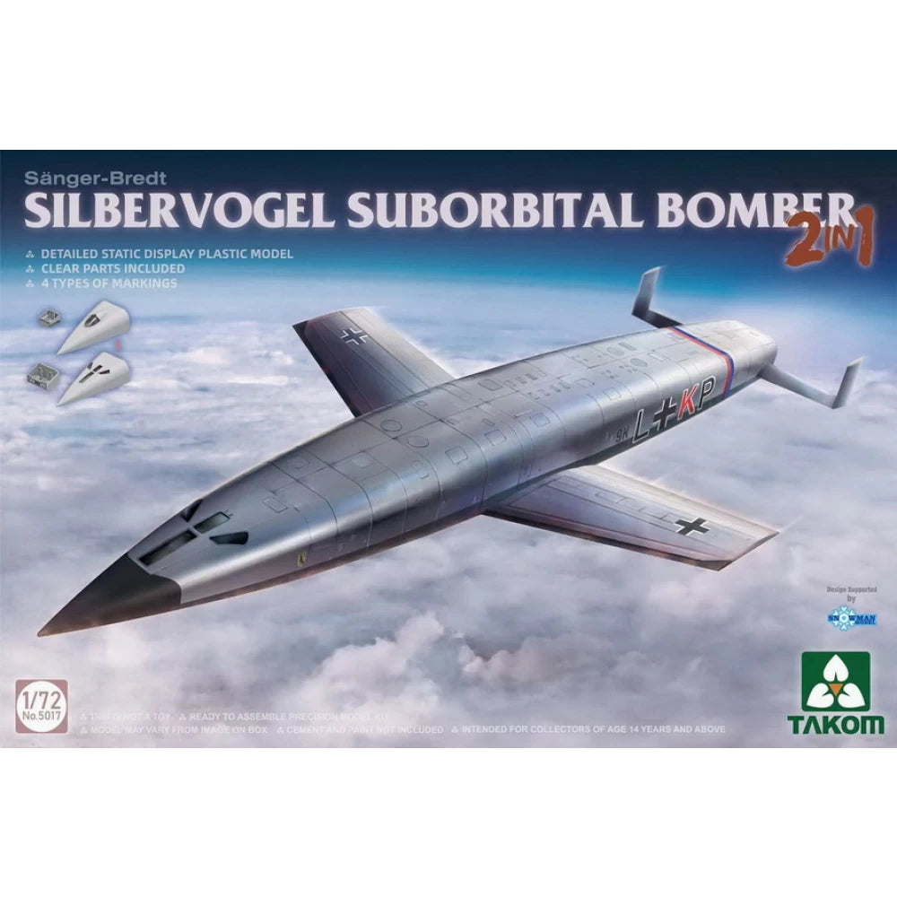 Takom 1/72 Silbervogel Suborbital Bomber Plastic Model Kit