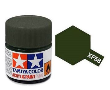 Tamiya Color Acrylic Paint XF-58 Olive Green 10ml