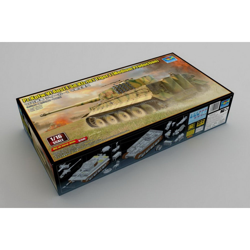 Trumpeter 1/16 Pz.Kpfw.VI Ausf.E Sd.Kfz.181 Tiger I (Medium Production) Plastic Model Kit