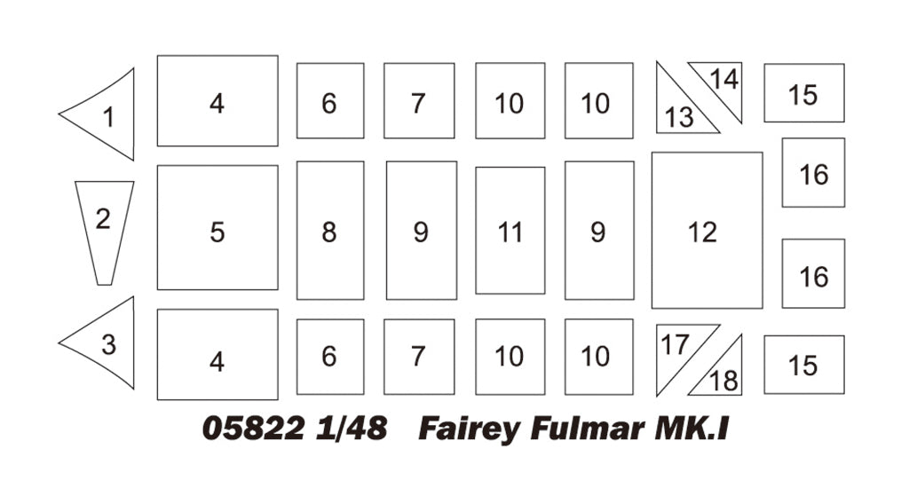 Trumpeter 1/48 Fairey Fulmar MK.II Plastic Model Kit