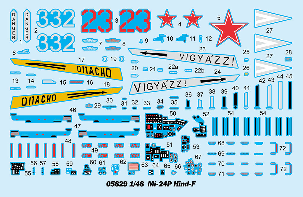 Trumpeter 1/48 Mi-24P Hind-F Plastic Model Kit