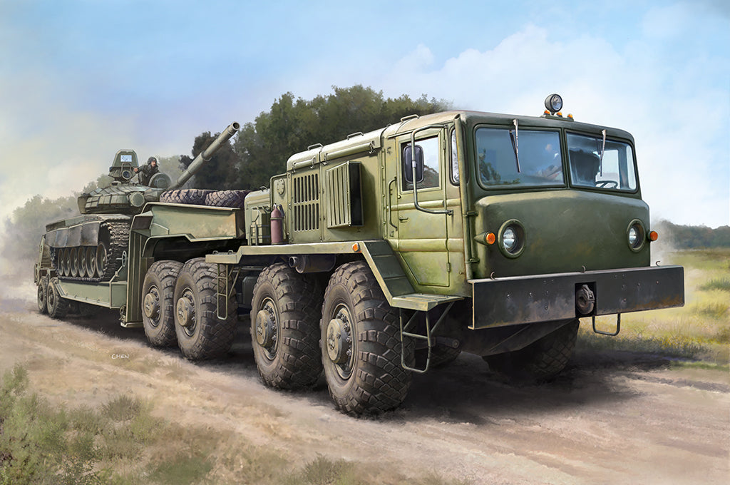 Trumpeter 1/72 MAZ-537G Late Production type with MAZ/ChMZAP-5247G semitrailer Plastic Model Kit