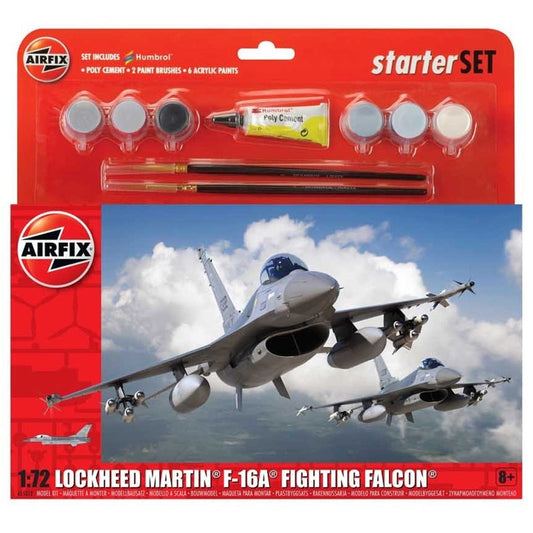 Airfix 1/72 Lockheed Martin F-16A Fighting Falcon Starter Set