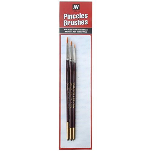 Vallejo Design Set (Sizes 0, 1 & 2) Paint Brush Set