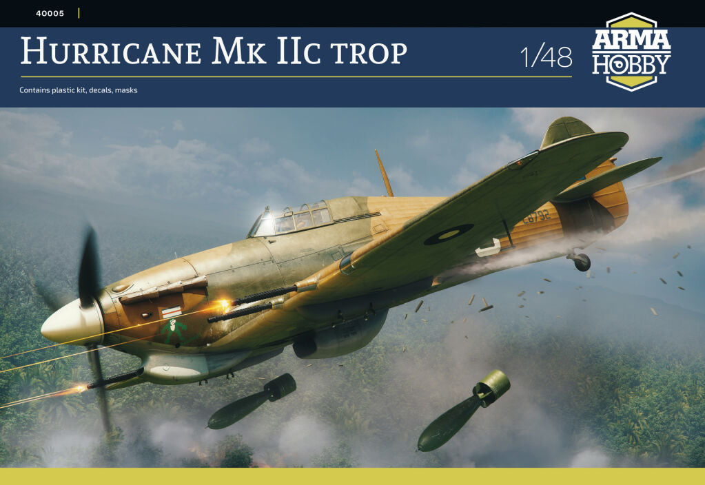 Arma Hobby 1:48 Hawker Hurricane Mk.IIc Trop Plastic Model Kit