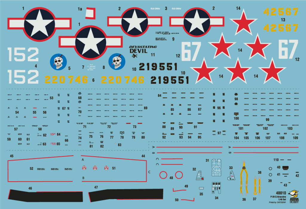 Arma Hobby 1:48 P-39 Q Airacobra Plastic Model Kit